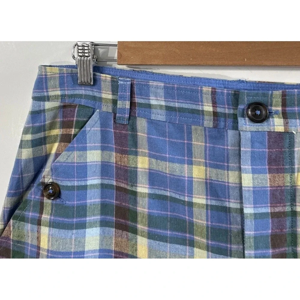 Women's Free People Crop Wide Leg Crop Pants Gaucho Style Sz 33-34 Cotton Linen